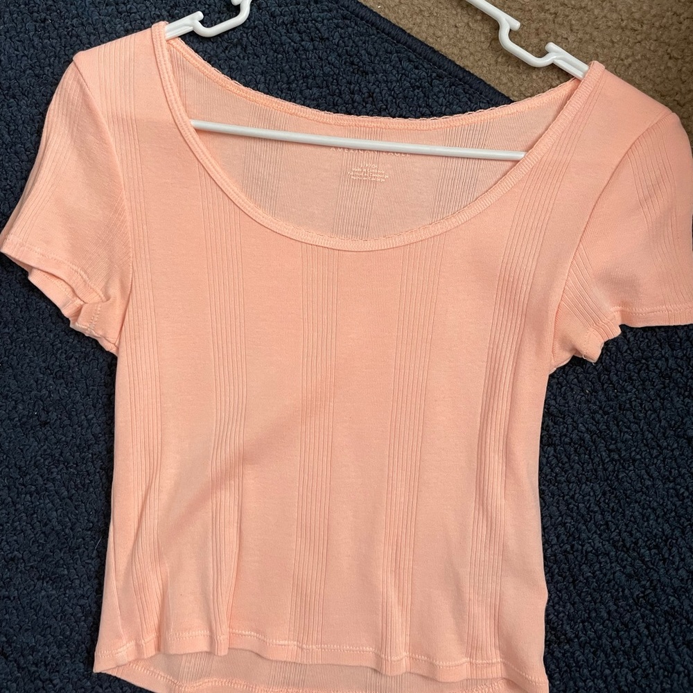 Coral crop top